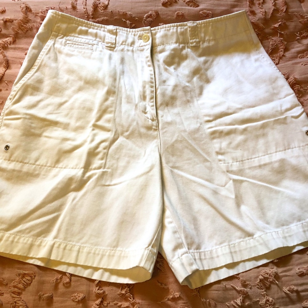 Ralph Lauren and Old Navy shorts, white and khaki, size 10